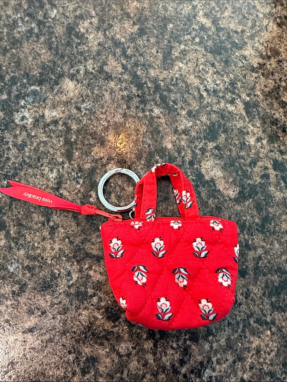 NWOT Vera Bradley coin purse bag charm